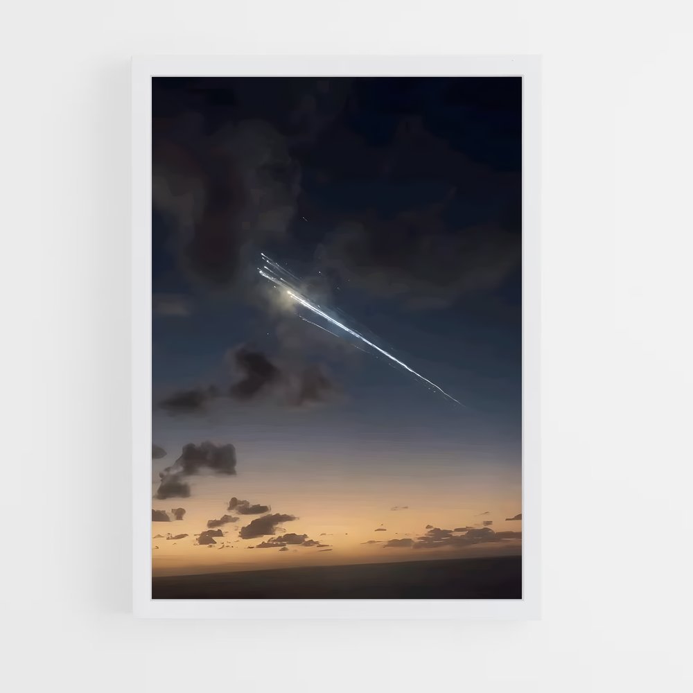 Poster Éblouissant Pluie de météores – affiche Univers (vue 3)